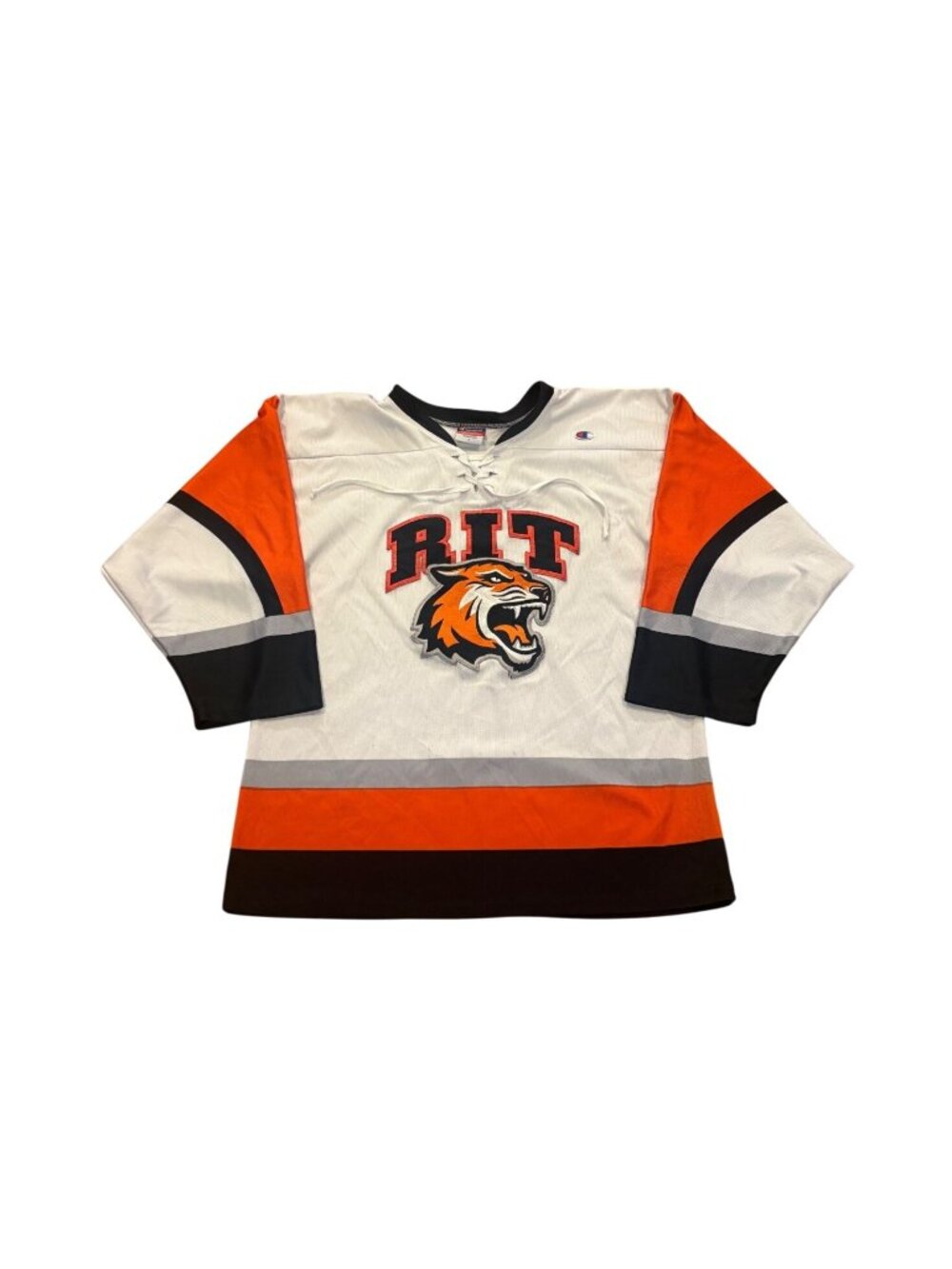 Champion RIT Tigers Rochester Institute of Technology NCAA Hockey Jersey Small